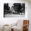 Lantern Press 36x54 Inch Giclee Art Print Wall Decor, Long Barn, California, Exterior View of the Long Barn Lodge view 2