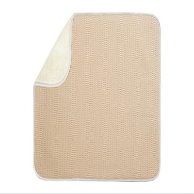 InterDesign 16 in. W x 18 in. L Microfiber Drying Mat Wheat