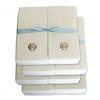 Disposable Guest Hand Towels with Ribbon - Embossed with a Silver Shell - 750ct view 1