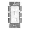 Maxxima LED Dimmer Electrical Light Switch - 3-Way/Single Pole Use, 600 Watt Max, LED and Incandescent Compatible for Dimmable Home Lighting Needs, Wall Plate Cover Included - White view 2
