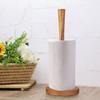 Premier Housewares Roll Holder Relief Kitchen Roll Holder, Acacia Wood Brown view 3