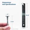 T-Screw Security Hangers - 100 Pack - T-Screws Picture Frame Locking Hardware to Lock Artwork view 2