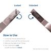 T-Screw Security Hangers - 100 Pack - T-Screws Picture Frame Locking Hardware to Lock Artwork view 3