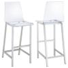 BOWERY HILL 30" Acrylic Bar Stool in Clear (Set of 2) view 1