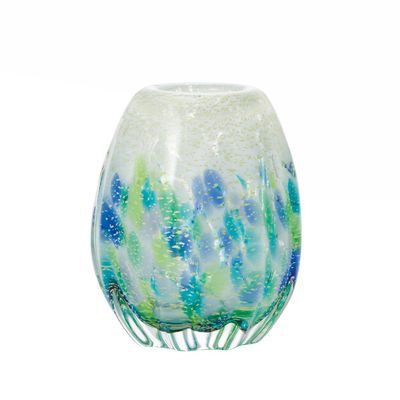 Aderia Tsugaru Vidro F-71742 Hydrangea Flower Vase, Large 4.3 x 7.1 inches (11 x 18 cm), Made in Japan