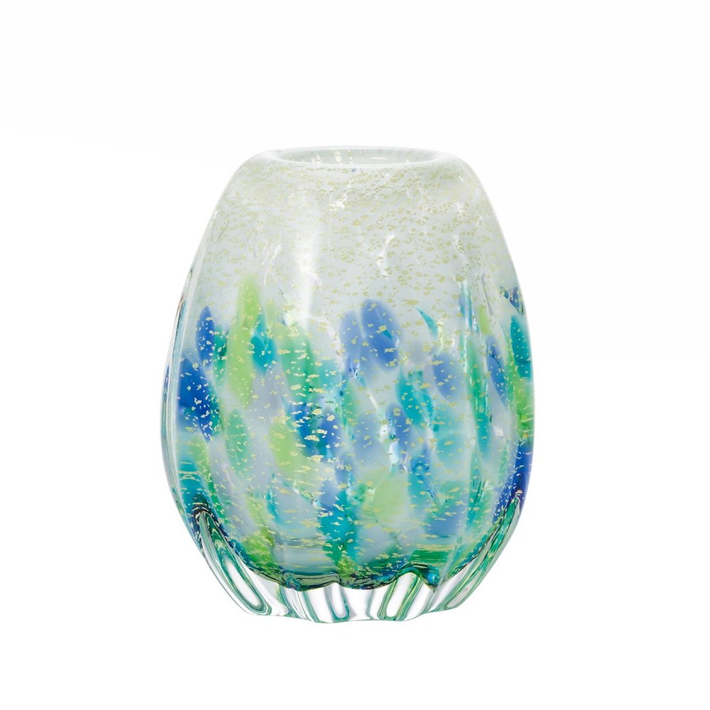 Aderia Tsugaru Vidro F-71742 Hydrangea Flower Vase, Large 4.3 x 7.1 inches (11 x 18 cm), Made in Japan