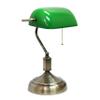 Simple Designs LT3216-GRN Executive Banker's Desk Lamp with Glass Shade, Green view 2