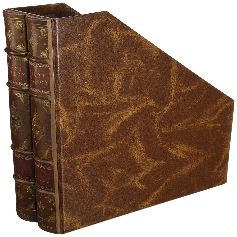 Taupe  Magazine File Foolscap Folio Brown