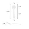 Excellante 13" Serving Spoon, Perforated, Clear(12Piece), Clear view 2