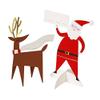 Santa & Reindeer Place Cards by Meri Meri view 1