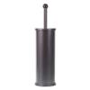 HUJI Rust Resistant Bronze Toilet Brush Holder with Lid Perfect Bathroom Bowl Cleaning Set Gift for House Warming or College Dorms Accessories (1, Bronze Toilet Brush) view 1