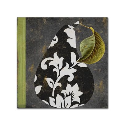 Trademark Fine Art ALI4522-C1818GG Decorative Pear II, 18x18"