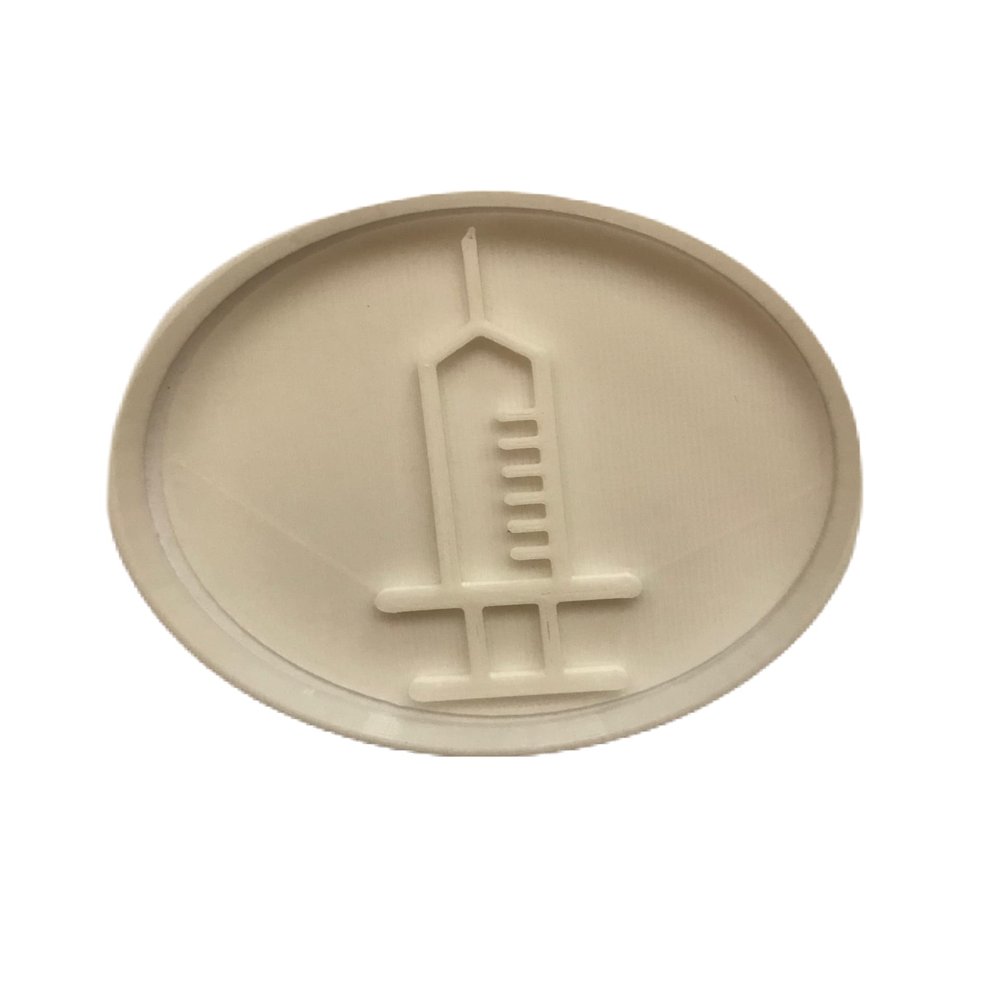 Doctor Nurse Syringe Needle Fondant Cookie Cutter and Stamp #1506