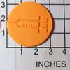 Doctor Nurse Syringe Needle Fondant Cookie Cutter and Stamp #1506 view 2