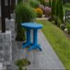 A & L Furniture Oval Dining Table without Hole, Blue view 1