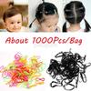 1000Pcs Multipurpose Mix Color Elastic TPU Rubber Bands Hairband Holders Tie Gum view 2