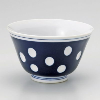 Polka Dot Anti-Sencha (Arita Ware) 3.7 x 2.2 inches (9.5 x 5.5 cm), 4.2 oz (120 g), Sencha | Restaurant, Ryokan, Japanese Tableware, Restaurant, Stylish, Tableware, Commercial Use