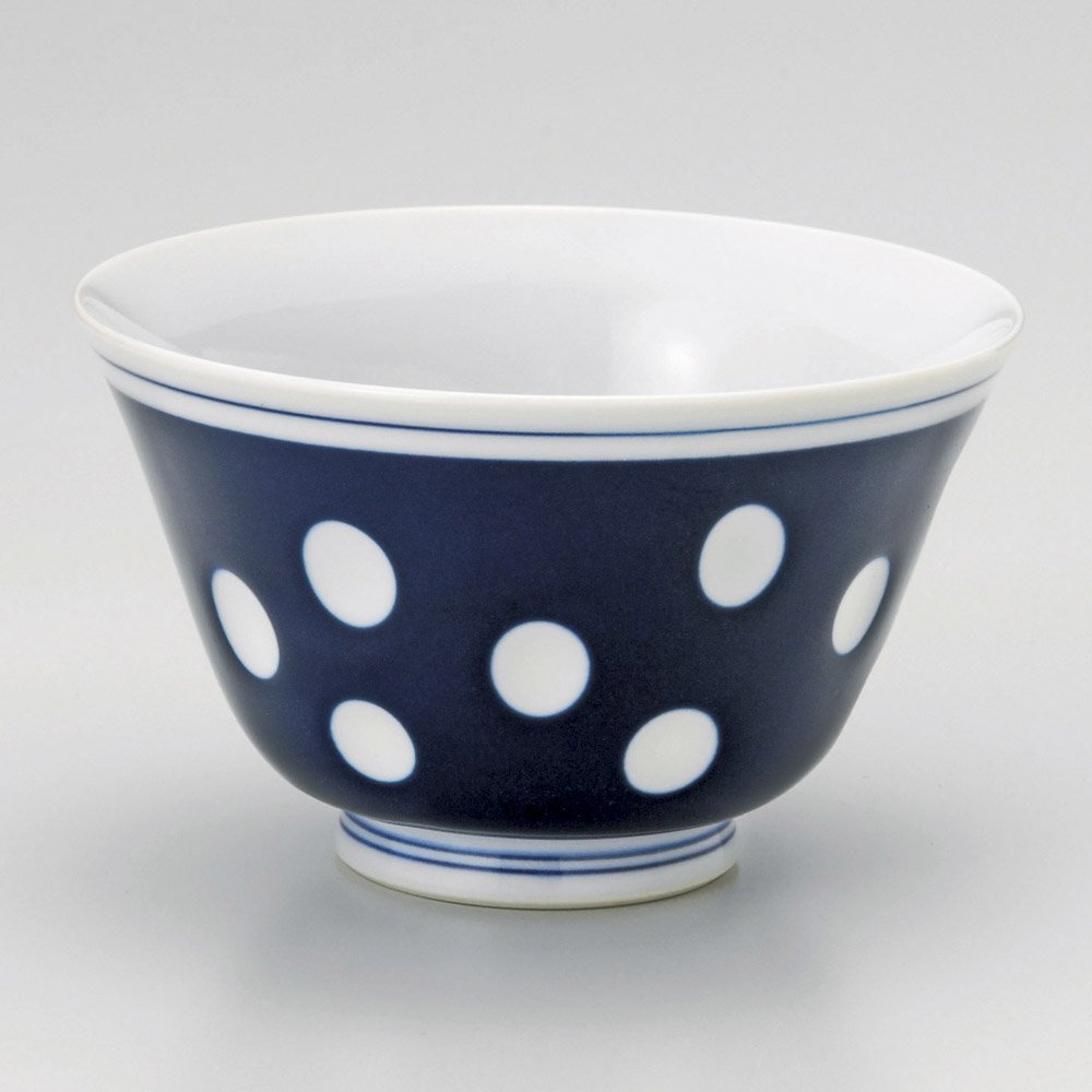 Polka Dot Anti-Sencha (Arita Ware) 3.7 x 2.2 inches (9.5 x 5.5 cm), 4.2 oz (120 g), Sencha | Restaurant, Ryokan, Japanese Tableware, Restaurant, Stylish, Tableware, Commercial Use