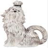Blue Sky Ceramic 9.25" x 5" x 10" Black and White Shiz Tzu Teapot view 1