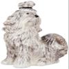 Blue Sky Ceramic 9.25" x 5" x 10" Black and White Shiz Tzu Teapot view 2