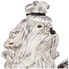 Blue Sky Ceramic 9.25" x 5" x 10" Black and White Shiz Tzu Teapot view 3