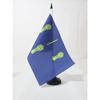 Cheshire county Table Flag 5'' x 8'' - County of Ches. - England Desk Flag 21 x 14 cm - Black plastic stick and base - AZ FLAG view 1