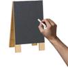 Mini Chalkboard Easel with Chalk (6.5" x 4") - Perfect for Party Food Labels, Drink Signs, and Custom Name Cards (1 Pc.) view 3
