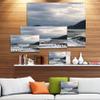 Designart Waves in Lerici Beach Italy Seashore Canvas Wall Artwork, 32x16, White view 3