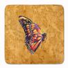 Caroline's Treasures 8858RUG Butterfly on Gold Machine Washable Memory Foam Mat, Bathroom Rug, Non-Slip Bath Mat, Durable Thick Washable Rugs for Kitchen, Bathroom Quick Dry, Decorative Artwork, view 1