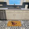 Caroline's Treasures 8858RUG Butterfly on Gold Machine Washable Memory Foam Mat, Bathroom Rug, Non-Slip Bath Mat, Durable Thick Washable Rugs for Kitchen, Bathroom Quick Dry, Decorative Artwork, view 3