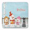 Caroline's Treasures BB2383RUG Merry Christmas Carolers Miniature Schnauzer Black Silver Machine Washable Memory Foam Mat, Bathroom Rug, Non-Slip Bath Mat, Durable Thick Washable Rugs for Kitchen, Bat view 1