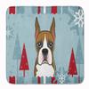 Caroline's Treasures BB1719RUG Winter Holiday Boxer Machine Washable Memory Foam Mat, Bathroom Rug, Non-Slip Bath Mat, Durable Thick Washable Rugs for Kitchen, Bathroom Quick Dry, Decorative Artwork, view 1