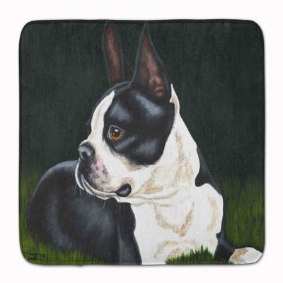 Caroline's Treasures AMB1321RUG Boston Terrier Beauty Machine Washable Memory Foam Mat, Bathroom Rug, Non-Slip Bath Mat, Durable Thick Washable Rugs for Kitchen, Bathroom Quick Dry, Decorative Artwork