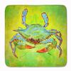 Caroline's Treasures 8357RUG Bright Green Blue Crab Machine Washable Memory Foam Mat, Bathroom Rug, Non-Slip Bath Mat, Durable Thick Washable Rugs for Kitchen, Bathroom Quick Dry, Decorative Artwork, view 1