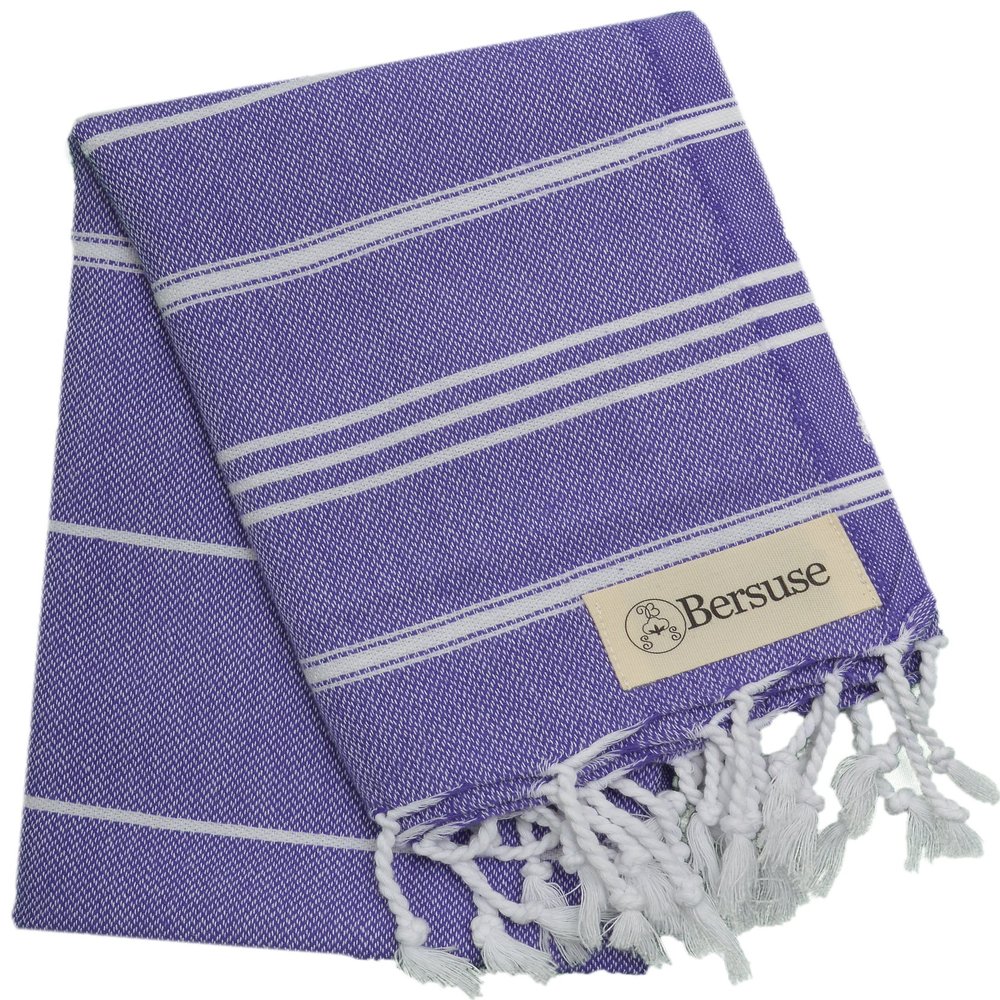 Bersuse Anatolia Bathroom Hand Towels - Premium Cotton Hand Towel for Face - Absorbent, Soft, Lightweight, Space-Saving, Quick-Drying Decorative Turkish Hand Towels - (Set of 12)