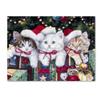 Meowy Christmas by Jenny Newland, 18x24-Inch Canvas Wall Art view 1