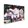 Meowy Christmas by Jenny Newland, 18x24-Inch Canvas Wall Art view 2