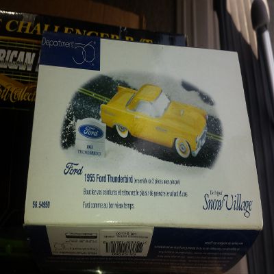department 56 1955 ford thunderbird yellow 54950