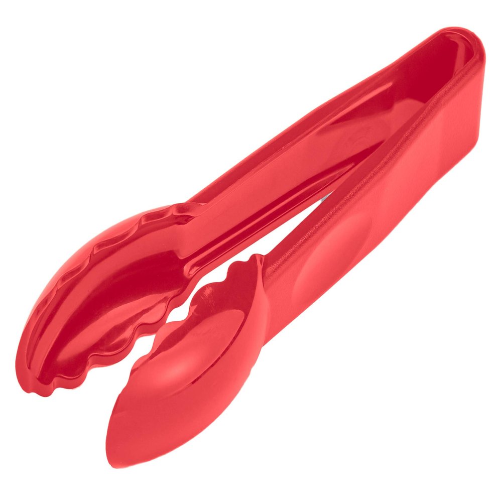 Cambro 6TGS404 Tong 6" Scallop Grip Red Case of 12