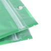 100PCS Matte Clear/Green/Silver Metallic Mylar Foil Flat Zip Top Bags 12x20cm (4.7x7.8") view 4