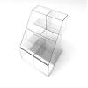 FixtureDisplays Plexiglass Acrylic 3-Tier 6 Bin Candy Bin 12.5" H x 12" W x 12.5" D Literature Rack Book Display Bulk Bin 100815 view 1