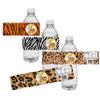 Adore By Nat Jungle Safari Party Water Bottle Labels Animal Print Baby Shower Party Drink Stickers - Set of 12 view 1