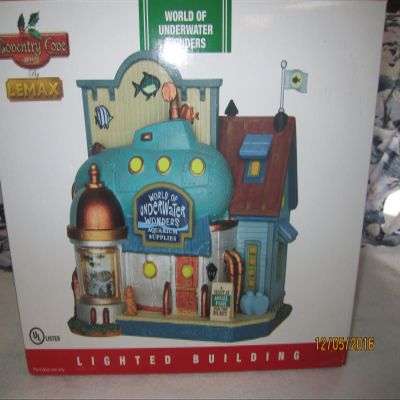 Lemax: Coventry Cove - Hand Painted Resin Underwater Wonders Sculpture, Lighted, 6.5"H x 6.5"W x 5.75"D, Light Blue