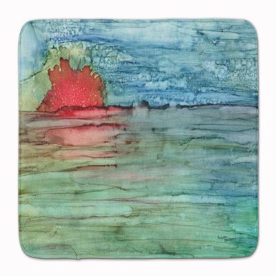 Caroline's Treasures 8984RUG Abstract Sunset on the Water Machine Washable Memory Foam Mat, Bathroom Rug, Non-Slip Bath Mat, Durable Thick Washable Rugs for Kitchen, Bathroom Quick Dry, Decorative Art