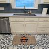 Caroline's Treasures 8748RUG Halloween Pumpkin Bat Fleur de lis Bath Mat Machine Washable Anti-Fatigue Memory Foam Kitchen Rug, 19 X 27, Multicolor view 3