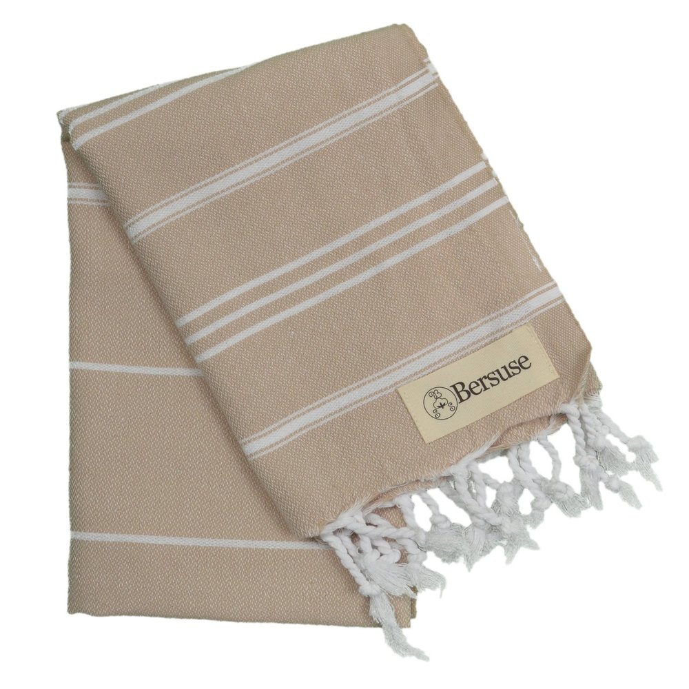 Bersuse Anatolia Bathroom Hand Towels - Premium Cotton Hand Towel for Face - Absorbent, Soft, Lightweight, Space-Saving, Quick-Drying Decorative Turkish Hand Towels - (Set of 12)