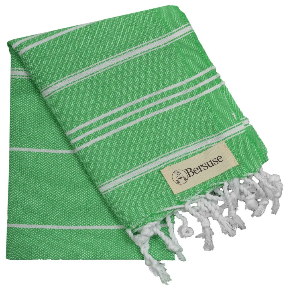 Bersuse Anatolia Bathroom Hand Towels - Premium Cotton Hand Towel for Face - Absorbent, Soft, Lightweight, Space-Saving, Quick-Drying Decorative Turkish Hand Towels - (Set of 12)