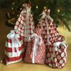 Appleby Lane 100% Cotton Gift Bags (Standard Set, Red), Set of 5 bags: three 16"x12" and two 10"x8" view 2