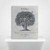 16X20 Custom Mounted Canvas Art Print Personalized Gift For Father Oak Tree Hummingbird Because You Are My Father I Will Always Have A Friend Fathers Day Gift Custom Wedding Art view 3
