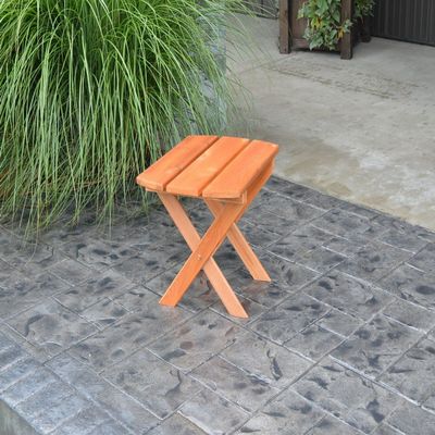A & L Furniture Folding Coffee Table, Natural Stain